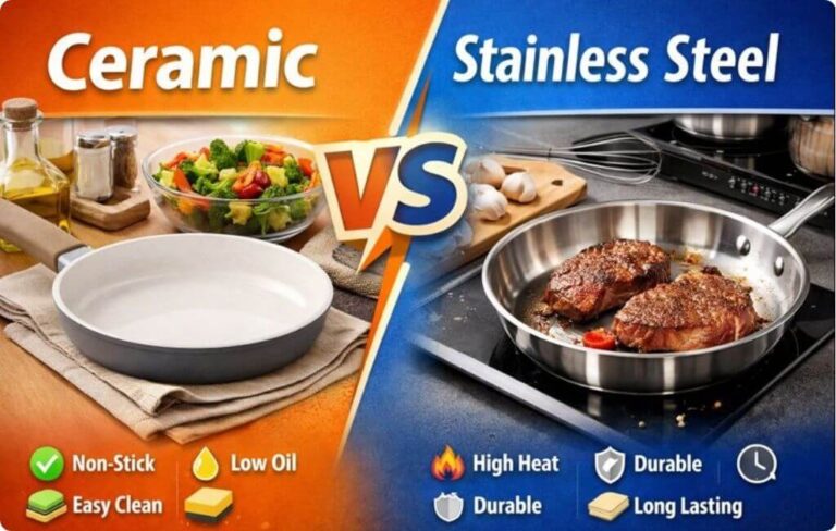 Ceramic vs stainless steel cookware